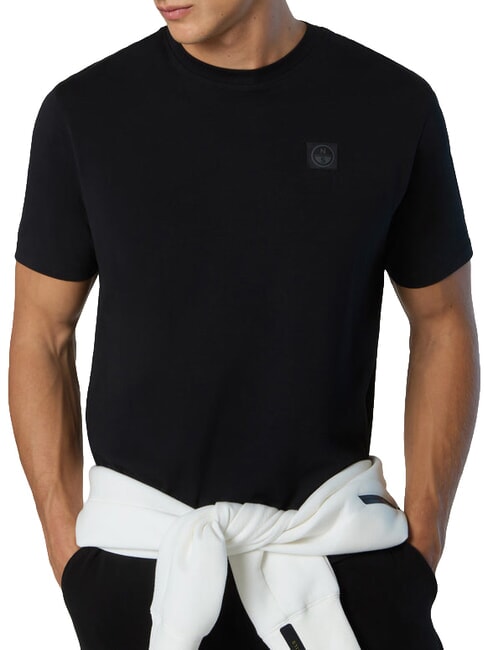 NORTH TECH Tricou 100% bumbac negru - tricou
