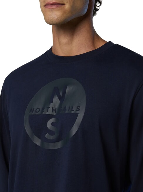 CORE Tricou cu m&acirc;necă lungă albastru marin - tricou