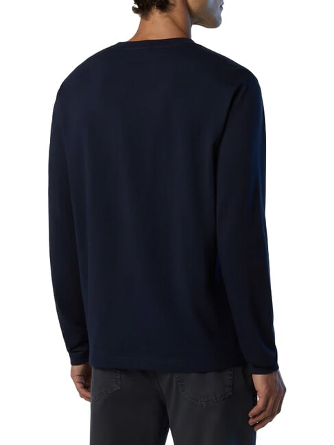 CORE Tricou cu m&acirc;necă lungă albastru marin - tricou