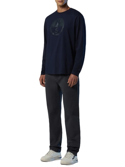 CORE Tricou cu m&acirc;necă lungă albastru marin - tricou