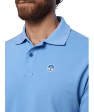 NORTH SAILS BASIC Tricou polo cu maneca scurta din bumbac albastru deschis - maiou Polo - 5