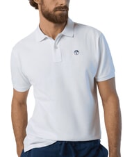 NORTH SAILS BASIC Tricou polo cu maneca scurta din bumbac alb - maiou Polo - 3