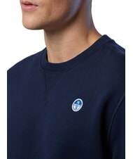 NORTH SAILS ROUND LOGO Hanorac cu guler rotund din bumbac albastru marin - hanorace - 6