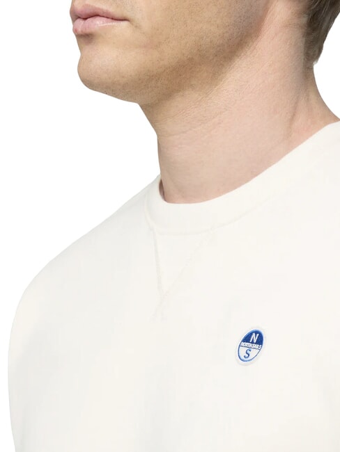 ROUND LOGO Hanorac cu guler rotund din bumbac Bezea - hanorace