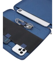 PIQUADRO WALLABY Clipboard din piele și material textil negru - Husă pentru tabletă și organizator - 3