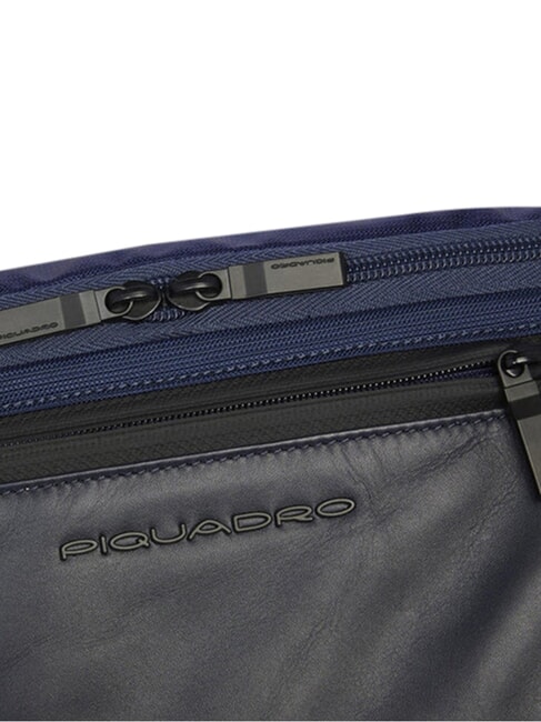 ORION Borsetă din piele și material textil albastru - Borsete de br&acirc;u