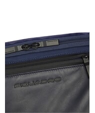PIQUADRO ORION Borsetă din piele și material textil albastru - Borsete de br&acirc;u - 4