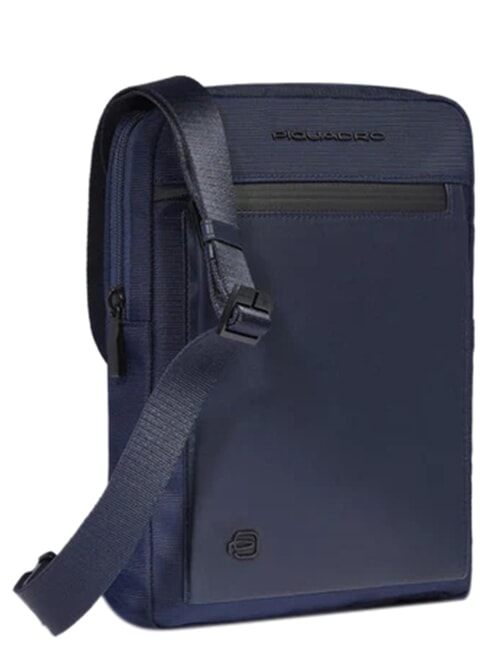 ORION Geantă de umăr, suport pentru iPad, piele mixtă albastru - Genți de umăr bărbați