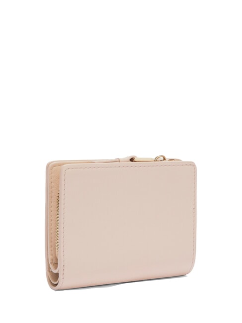 CAMPIONARIO - NUVOLA  Portofel compact din piele azalee - Portofele femei