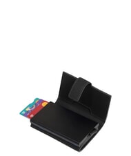 PIQUADRO CORNER SPECIALE GOMMATO Suport automat pentru carduri impermeabil negru - Portofele bărbați - 3