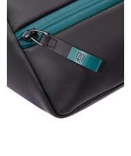 PIQUADRO CORNER SPECIALE GOMMATO Geantă de tip borsetă impermeabilă negru - Borsete de br&acirc;u - 6