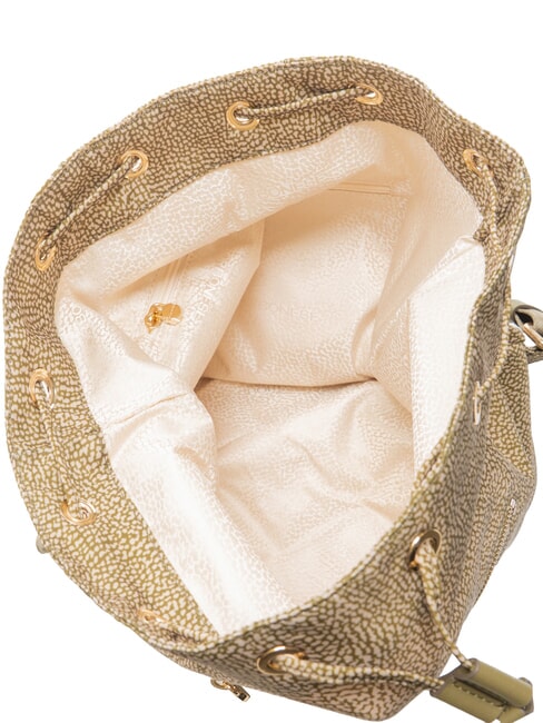 BORBONES Rucsac mediu din țesătură măslin - Genți femei