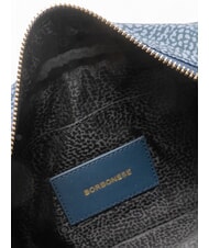 BORBONESE CAMERA CASE SMALL ECO LINE Geantă de umăr mini, din material textil albastru lapislazuli - Genți femei - 5