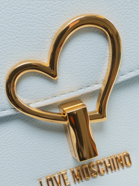 HEART TURNLOCK Geantă mini cu curea de umăr albastru deschis - Genți femei