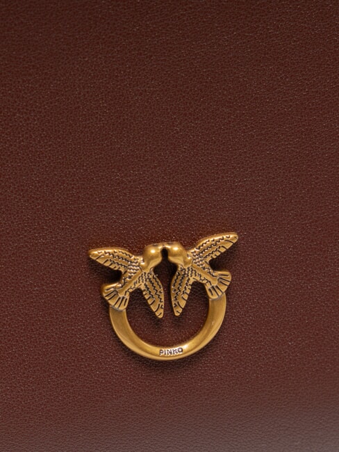 TRIPLET Geantă de umăr vin de burgundă - aur antic - Genți femei