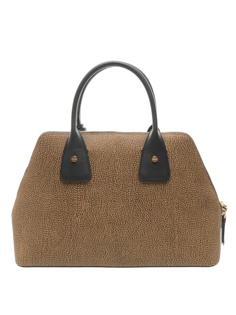 GEMINI Geantă de m&acirc;nă, cu curea de umăr natural op / negru - Genți femei