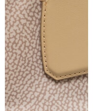 BORBONESE VIS-A-VIS Geantă de m&acirc;nă cu curea de umăr nisip - Genți femei - 3