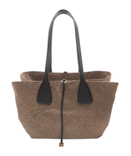 BORBONESE VIS-A-VIS Sacoșă de cumpărături OP / NATURAL / NEGRU - Genți femei - 4