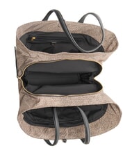 BORBONESE VIS-A-VIS Sacoșă de cumpărături OP / NATURAL / NEGRU - Genți femei - 5