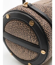 BORBONESE VIS-A-VIS Geantă de umăr OP / NATURAL / NEGRU - Genți femei - 3