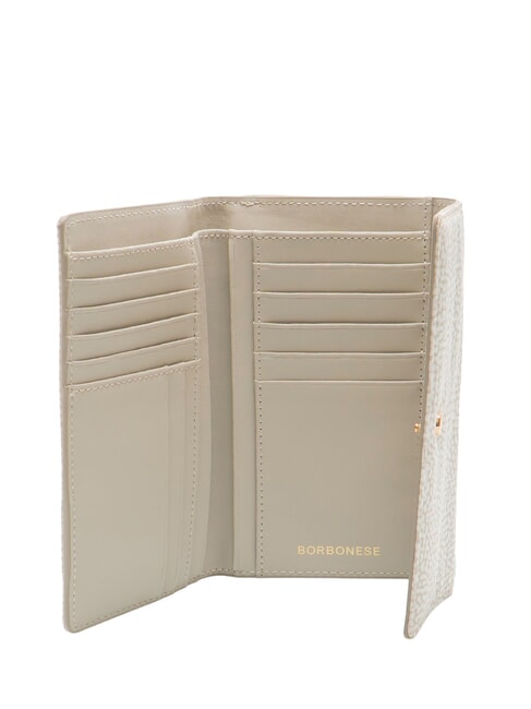 CLASSICA MEDIUM Portofel pentru femei bumbac alb - Portofele femei