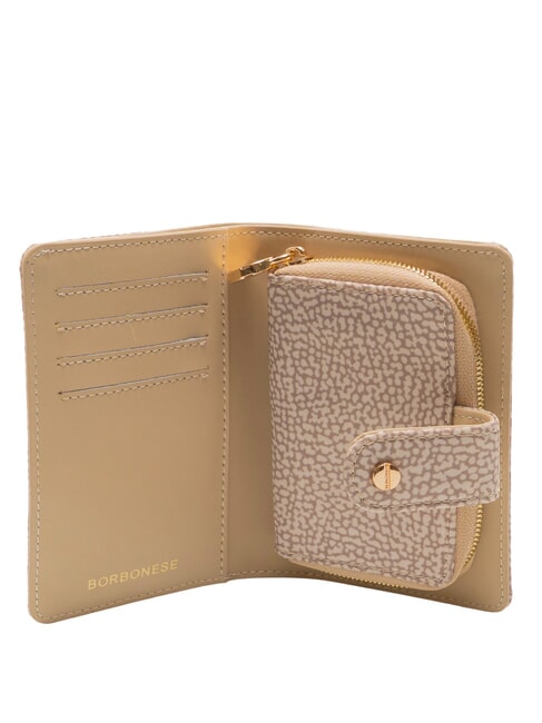 CLASSICA Portofel mediu cu buzunar pentru monede nisip - Genți femei