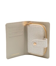 BORBONESE CLASSICA Portofel mediu cu buzunar pentru monede bumbac alb - Genți femei - 2