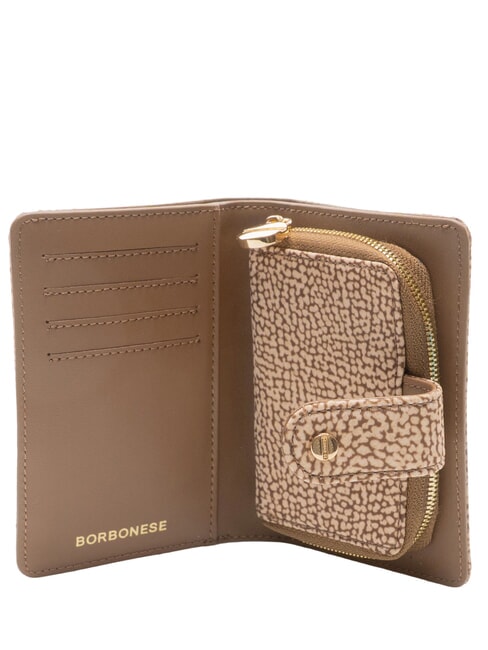 CLASSICA Portofel mediu cu buzunar pentru monede beiger mare - Genți femei