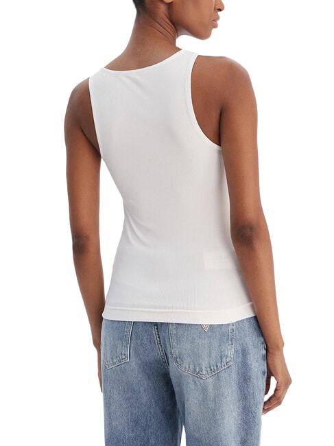 GUENDALINA Top alb purpuriu - tricou