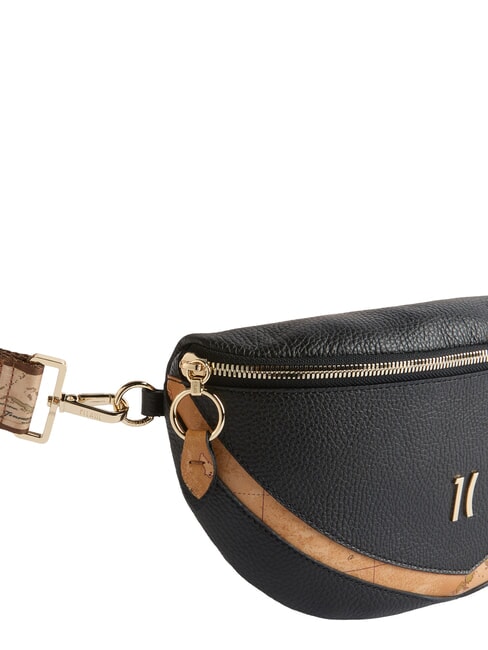 CASTLE Borsetă maxi, din piele granat negru - Genți femei