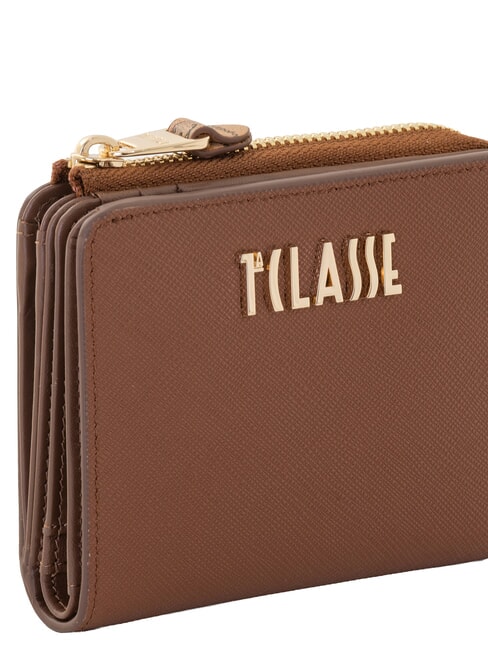 WINDY CITY Portofel mic cu fermoar castan - Portofele femei