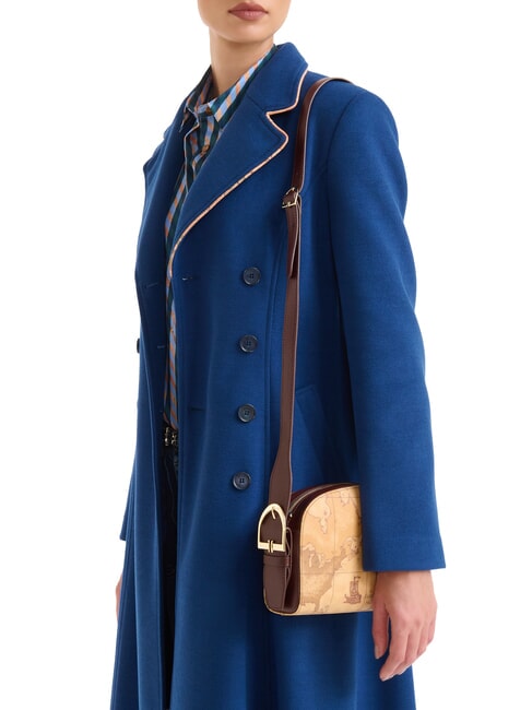 VALLEY GEO Geantă mini cu curea de umăr mahon - Genți femei