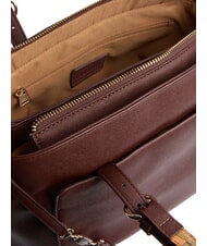 ALVIERO MARTINI PRIMA CLASSE SCOTTISH CAVIAR Geantă de m&acirc;nă, cu curea de umăr reglabilă mahon - Genți femei - 5