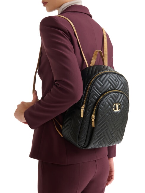 MATELASSE Rucsac din material textil cu efect Nappa negru - Genți femei