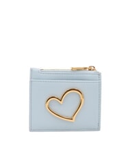 LOVE MOSCHINO HEART TURNLOCK Suport pentru carduri / Portofel pentru monede albastru deschis - Portofele femei - 2