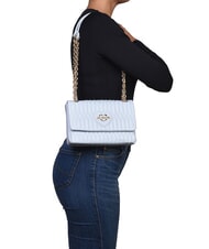 LOVE MOSCHINO BUBBLY LOVE Geantă mini de umăr / geantă crossbody albastru deschis - Genți femei - 4