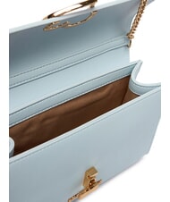 LOVE MOSCHINO HEART TURNLOCK Geantă mică de umăr albastru deschis - Genți femei - 4