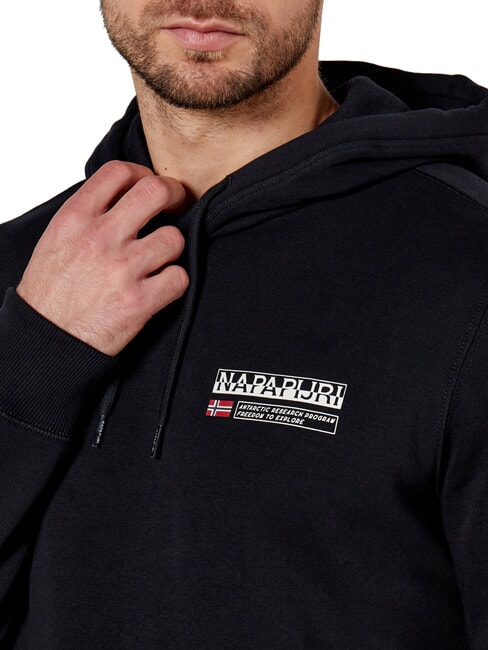 B-KASBA Hanorac cu gluga negru 041 - hanorace