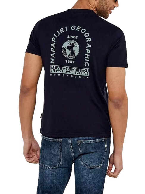 S-DATI Tricou din bumbac blu marine - tricou