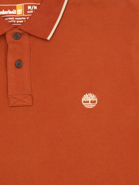 MILLERS RIVER Tricou polo din bumbac henna arsă - maiou Polo