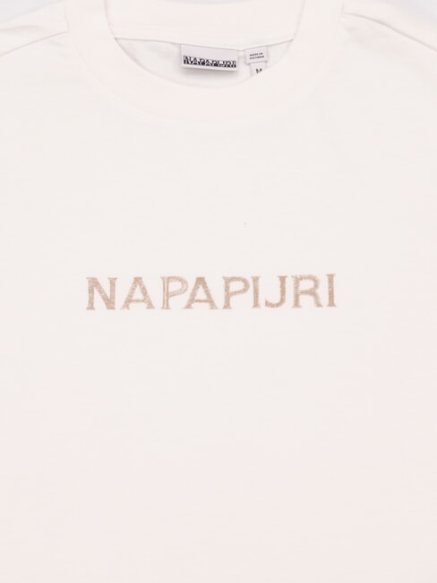 SALEES Tricou de bumbac şoaptă albă - tricou