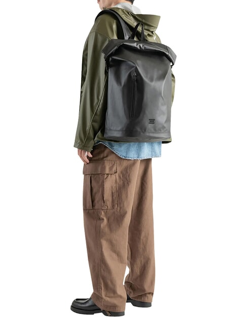 ROLL TOP Rucsac L, pentru laptop de 15"/16" BLACK - Rucsacuri pentru școală și timp liber