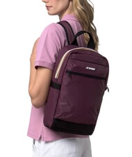KWAY MID LAON Rucsac din nailon hidrofug vin violet-mov - Rucsacuri pentru școală și timp liber - 4