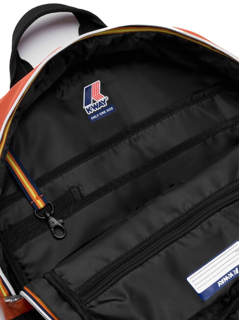 LAON Rucsac din nailon portocaliu-maroniu - Rucsacuri pentru școală și timp liber