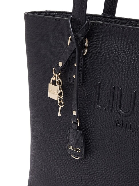 HALONA Geantă mare cu farmec BLACK - Genți femei