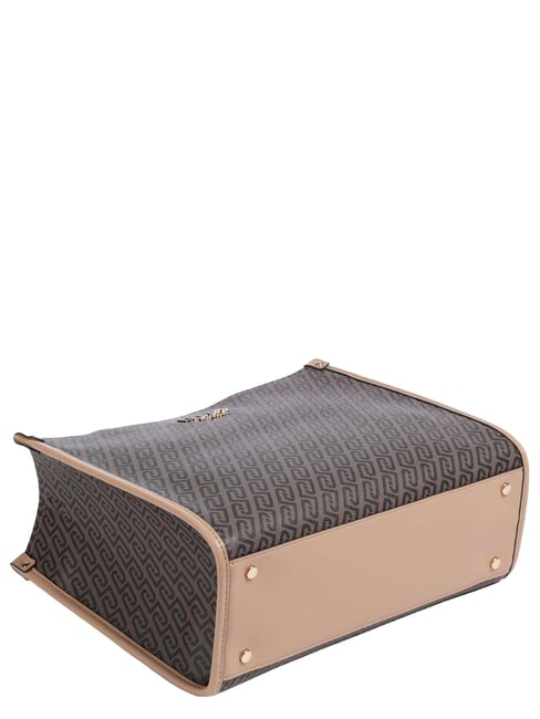 RIDHI Geantă de m&acirc;nă, cu curea de umăr maro &icirc;nchis/pudră &icirc;nchisă - Genți femei