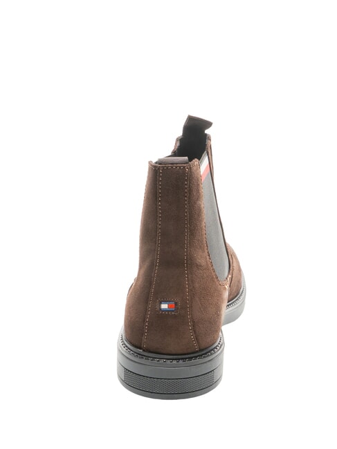 HILFIGER OUTDOOR Ghete din piele &icirc;ntoarsă maro - Pantofi bărbați