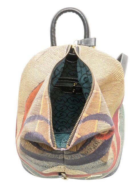 PLANETARIUM Geantă cu dom mediu cu curea de umăr lună/alb - Genți femei