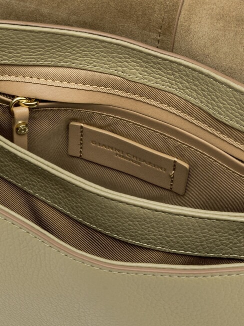 HELENA ROUND Geantă de umăr din piele salcie - Genți femei