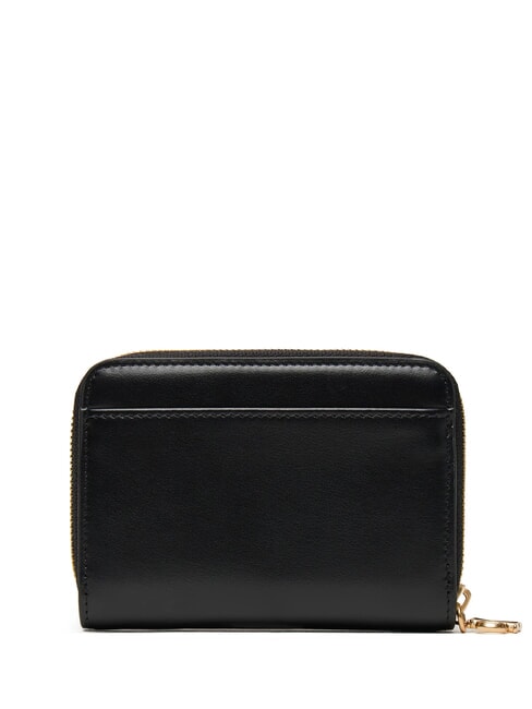 HARDWARE MONOGRAM Portofel din piele pe negru - Portofele femei